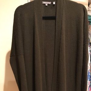 Vince Olive Green long cardigan size Large